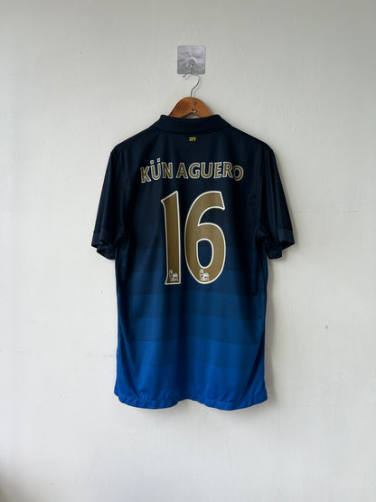 (L) Manchester City 2014-15 Away Shirt Kun Aguero #16