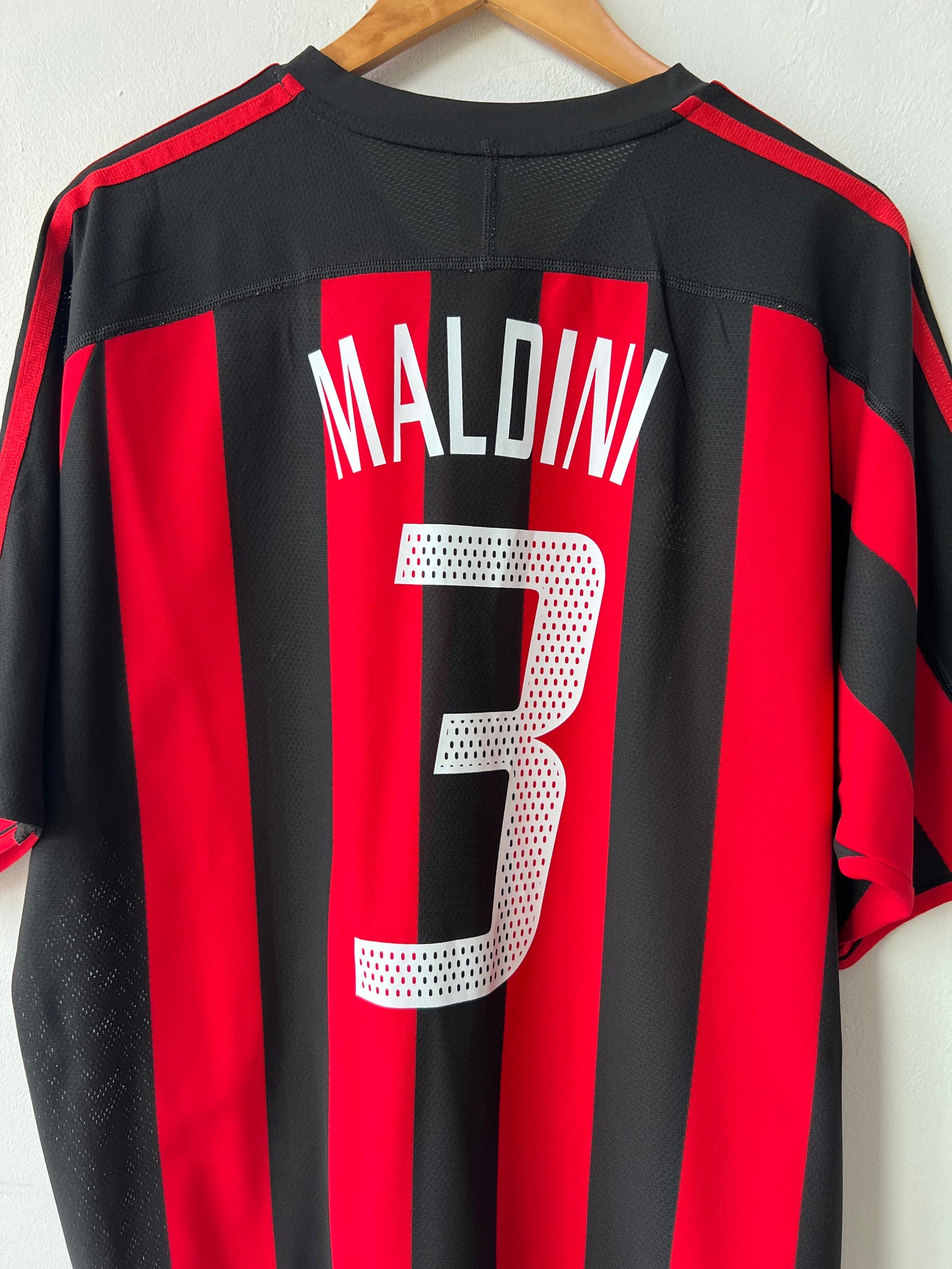(XL) AC Milan 2003-04 Home Shirt Maldini #3