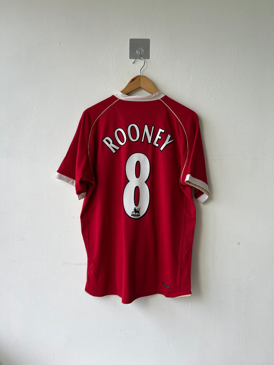 (L) Manchester United 2006-07 Home Shirt Rooney #8