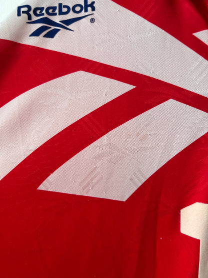 (L) Chile 1997-99 Home Long Sleeve Shirt Salas #11