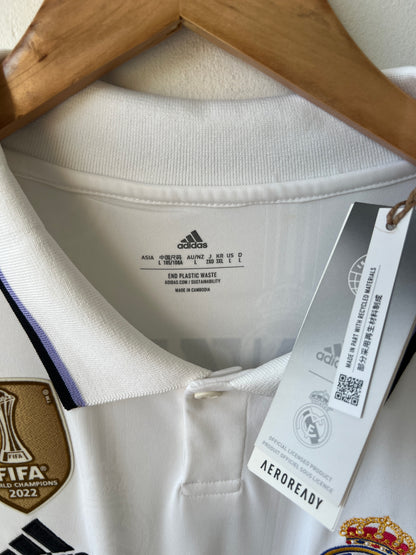 (L) Real Madrid 2022-23 Home Shirt Benzema #9 Ballon d'Or Tribute (NEW)