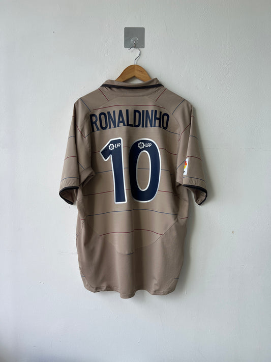(L) Barcelona 2003-05 Away Shirt Ronaldinho #10