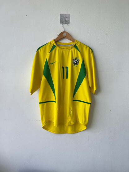 (M) Brazil 2002-04 Home Shirt Ronaldinho #11