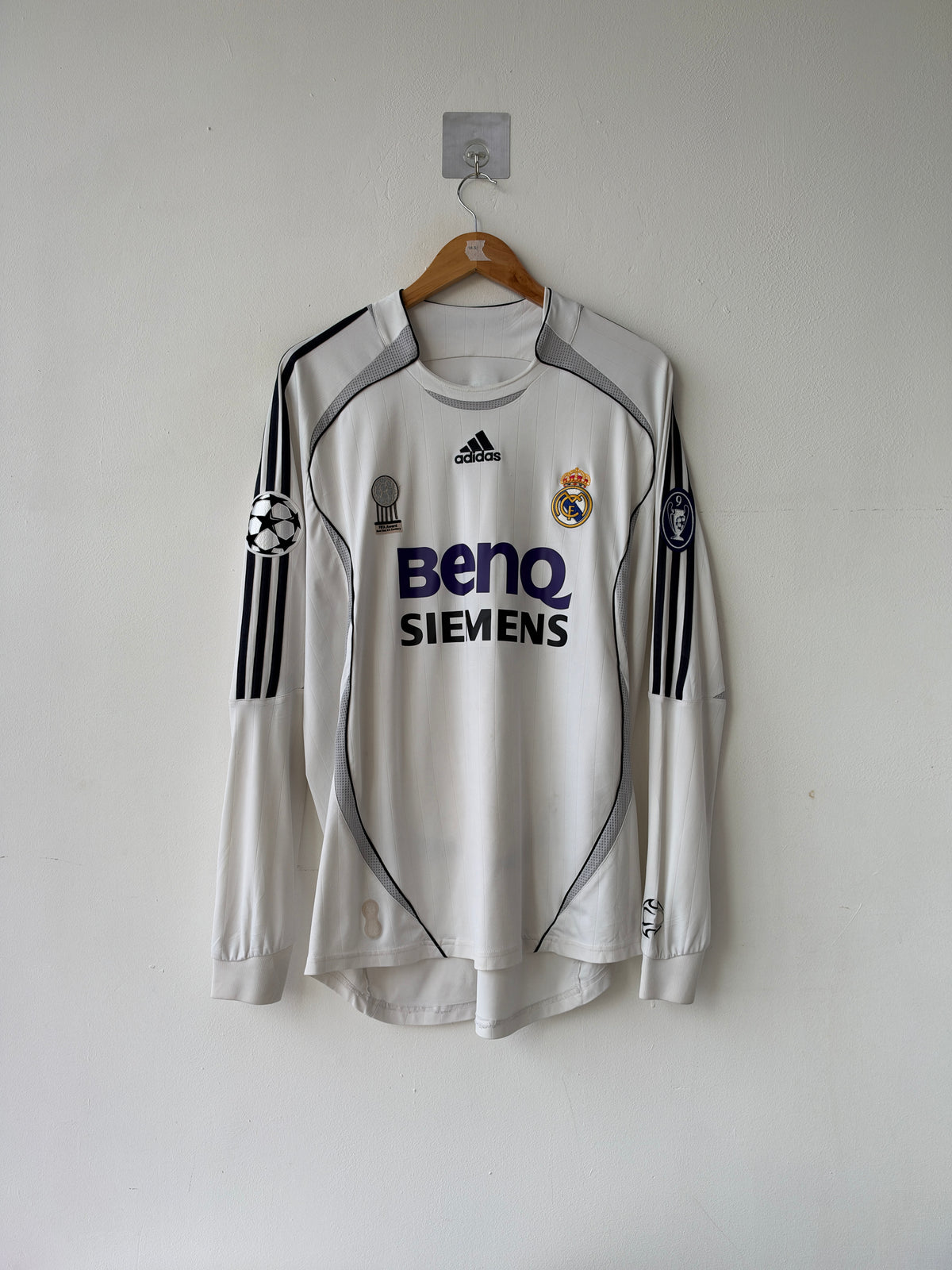 (L) Real Madrid 2006-07 Home Long Sleeve Shirt Raul #7