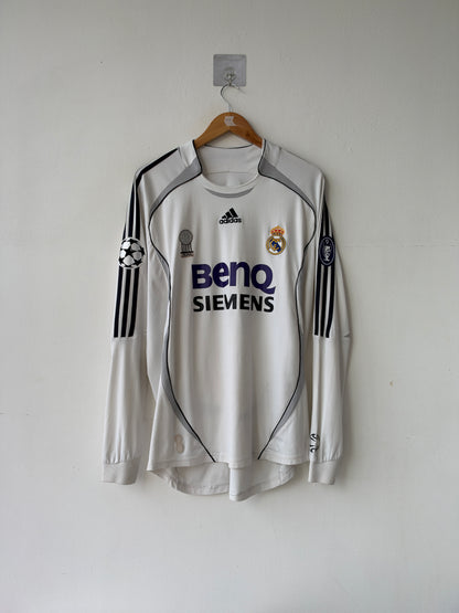 (L) Real Madrid 2006-07 Home Long Sleeve Shirt Raul #7