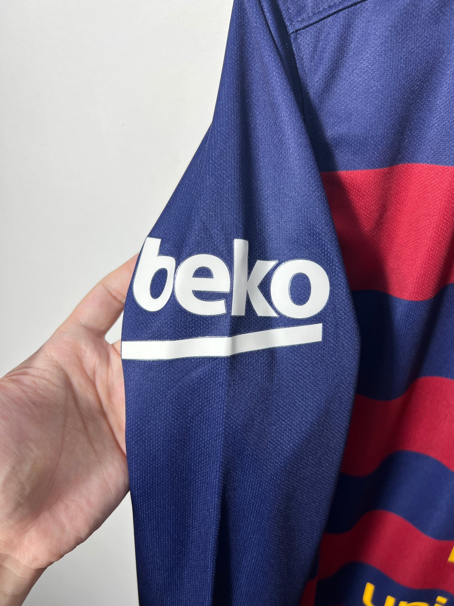(M) Barcelona 2015-16 Home Long Sleeve Shirt Neymar Jr. #11