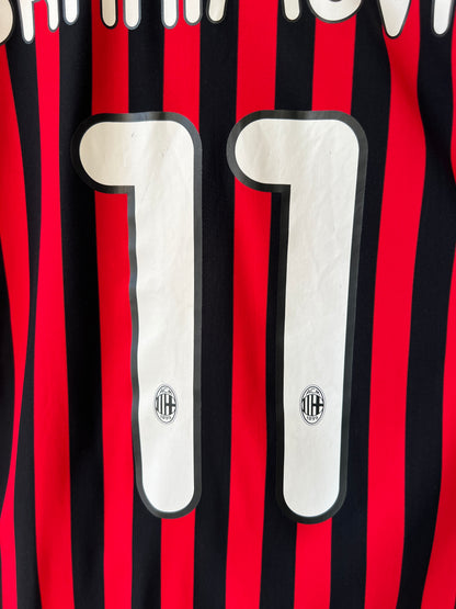 (M) AC Milan 2011-12 Home Long Sleeve Shirt Ibrahimovic #11