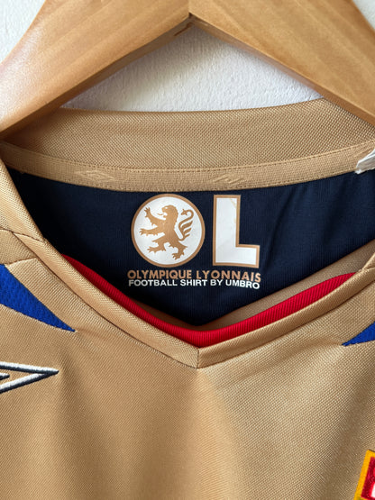 (M) Olympique Lyon 2007-08 Away Long Sleeve Shirt Benzema #10