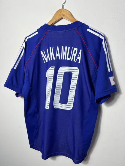 (M fits L) Japan 2002 Home Shirt Nakamura #10