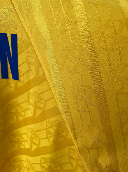 (M) Sweden 1994-96 Home Shirt Larsson #7