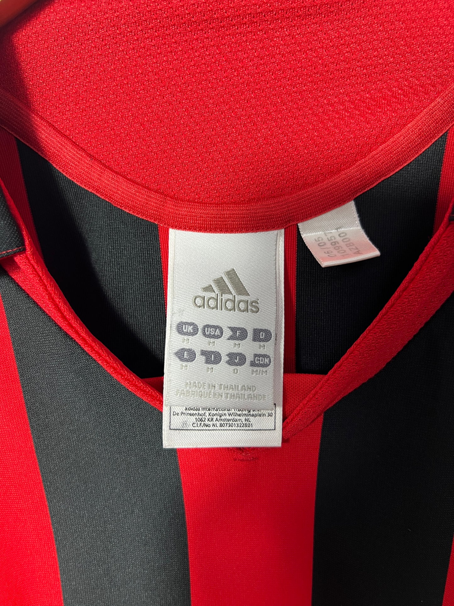 (M) AC Milan 2005-06 Home Long Sleeve Shirt Maldini #3