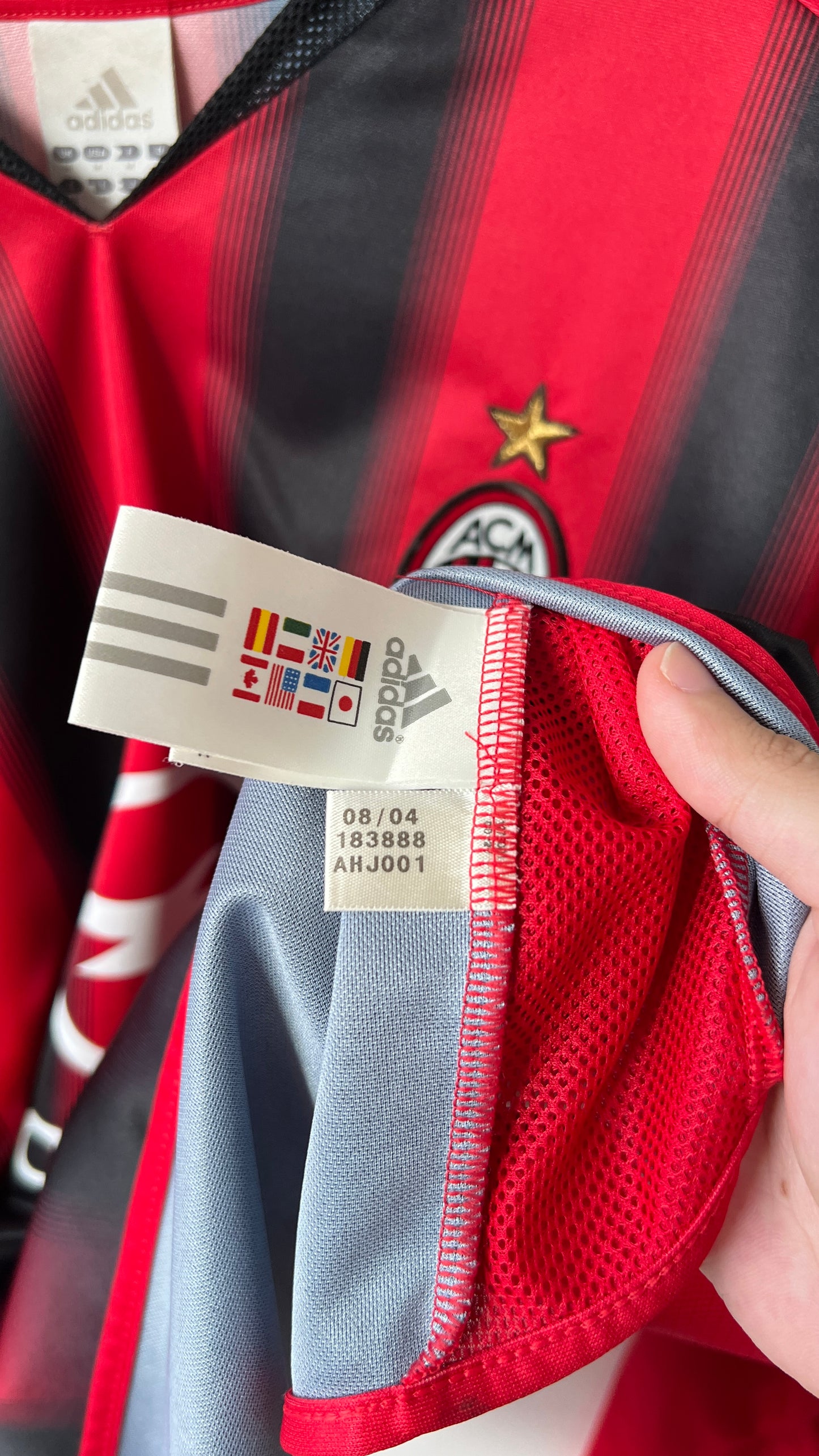 AC Milan 2004-05 Home L/S Shirt Rui Costa #10 (M fits L)