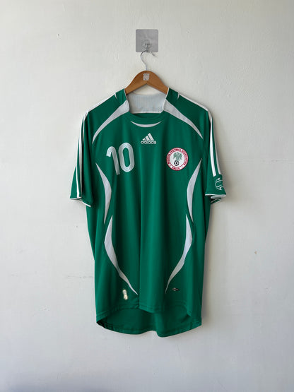 (L) Nigeria 2006-07 Home Shirt Okocha #10