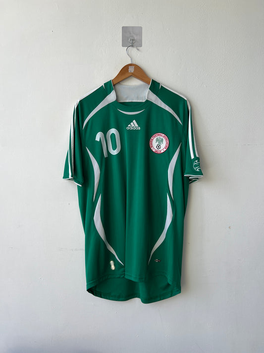 (L) Nigeria 2006-07 Home Shirt Okocha #10
