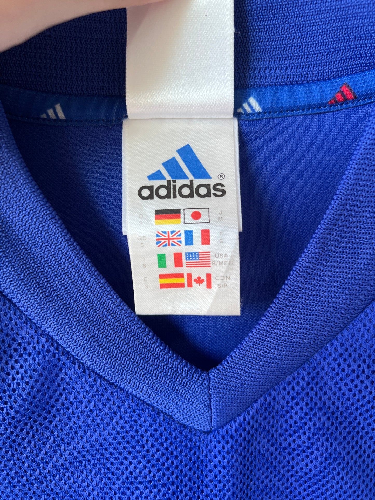 (S fits M) France 2002-04 Home Shirt Zidane #10