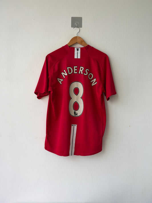 (L) Manchester United 2007-09 Home Shirt Anderson #8
