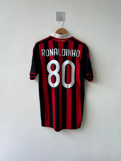 (M) AC Milan 2009-10 Home Shirt Ronaldinho #80