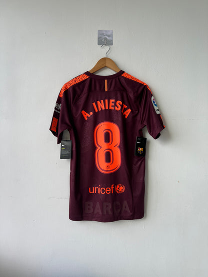 (M) Barcelona 2017-18 Third Shirt A. Iniesta #8 (NEW)