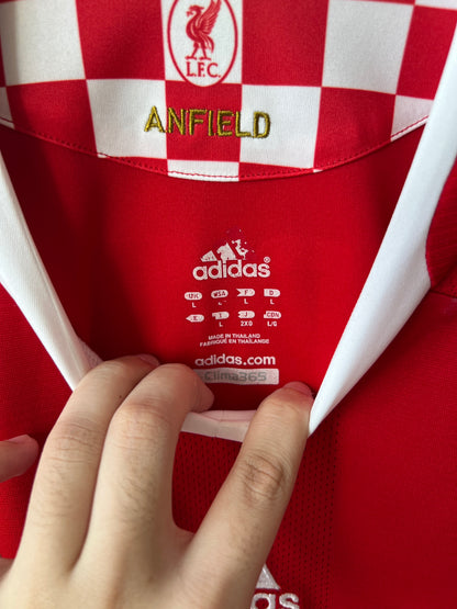 (L) Liverpool 2008-10 Home Long Sleeve Shirt Torres #9 (NEW)
