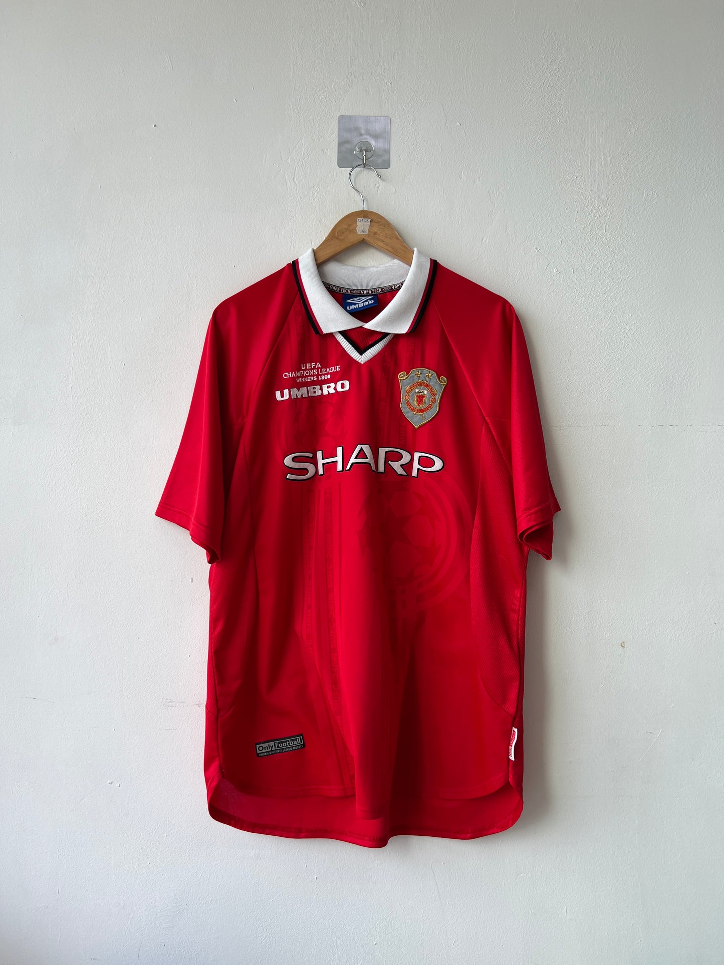 (L) Manchester United 1999-00 Home CL Winners Shirt Beckham #7
