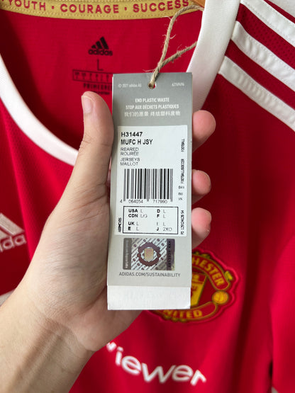 (L) Manchester United 2021-22 Home Shirt Ronaldo #7 (NEW)