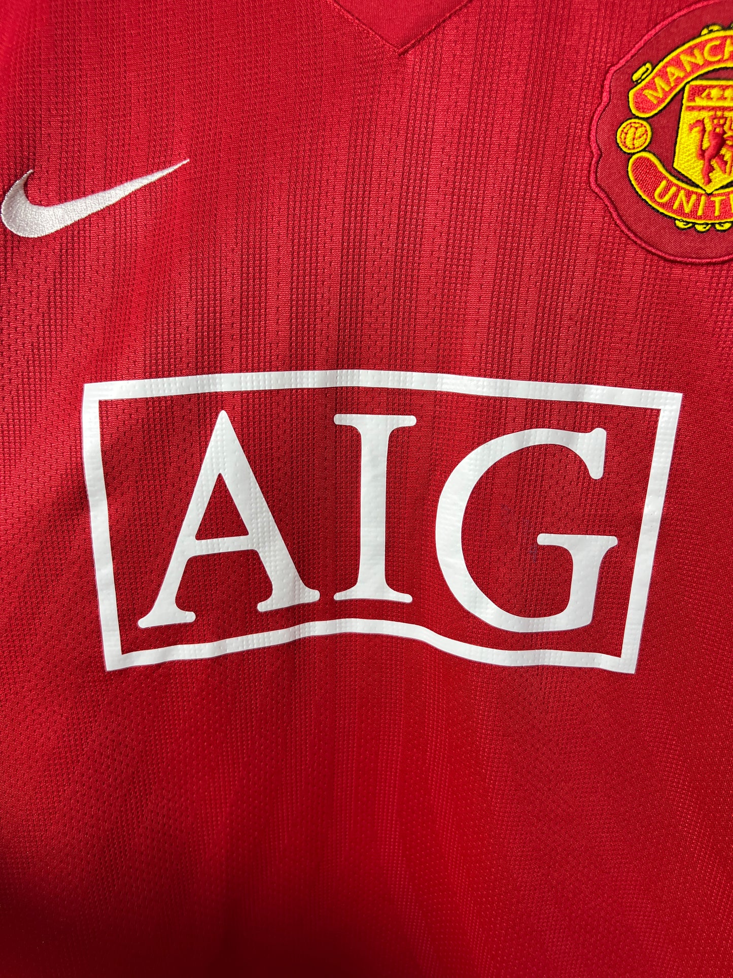(L) Manchester United 2007-09 Home Long Sleeve Shirt Ronaldo #7