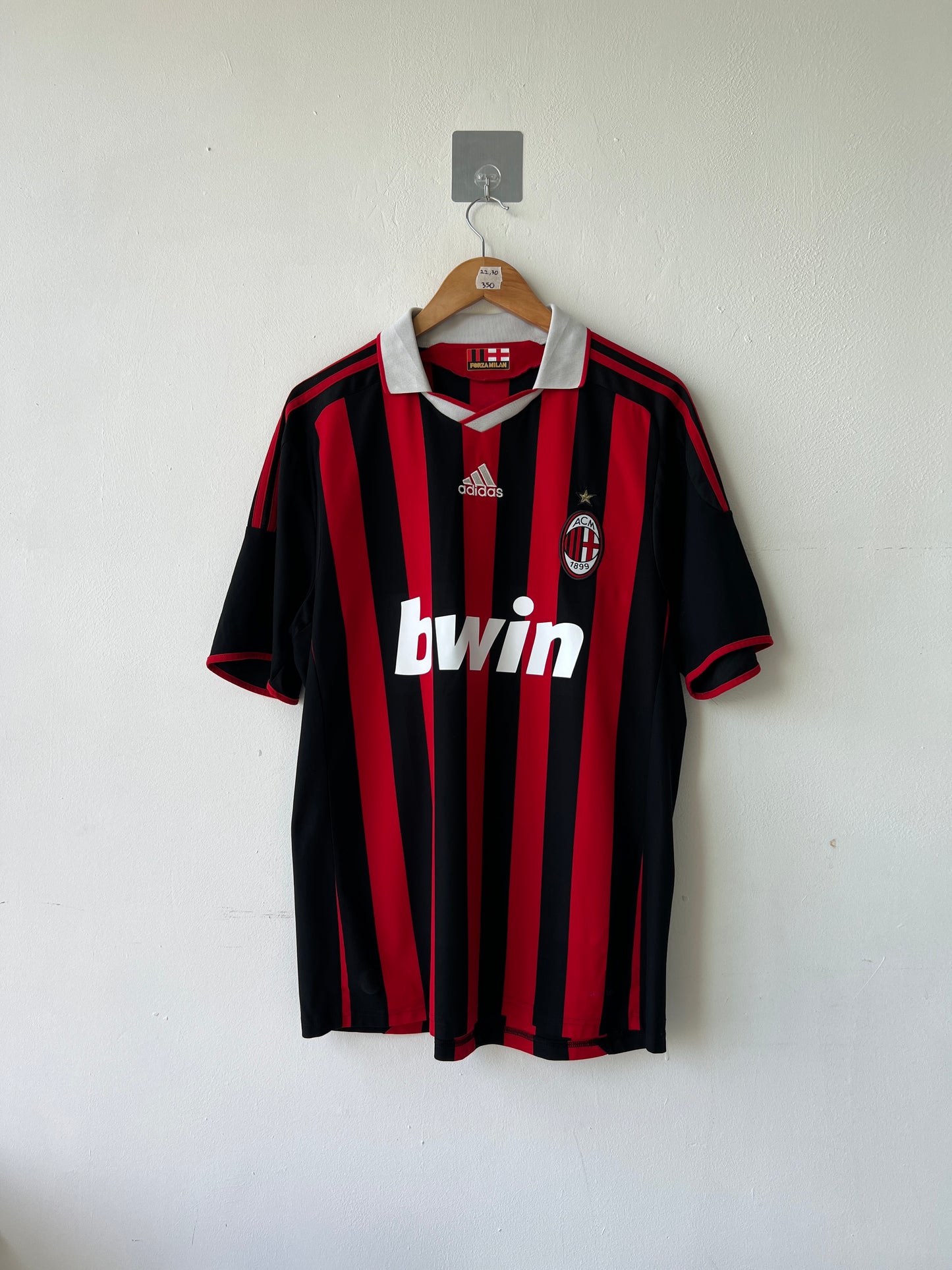 (L) AC Milan 2009-10 Home Shirt Maldini #3