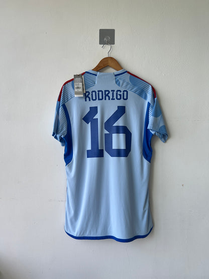 (L) Spain 2022-23 Away Shirt Rodrigo #16 (NEW)