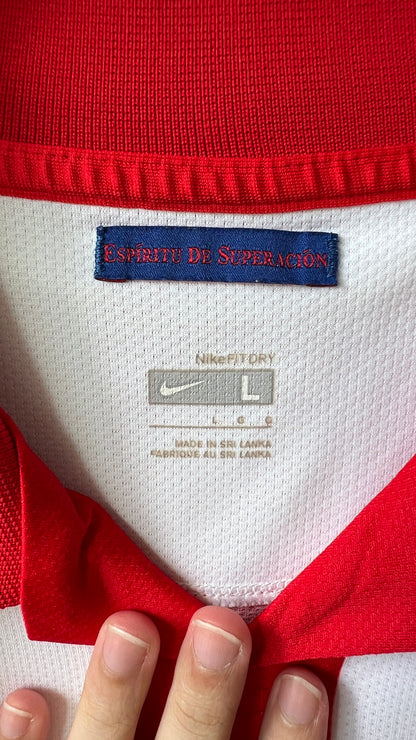 Atletico Madrid 2009-10 Home Shirt Kun Aguero #10 (L)