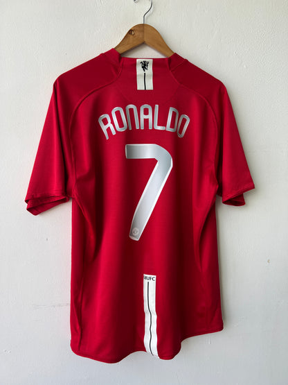 (XL) Manchester United 2007-09 Home Shirt Ronaldo #7