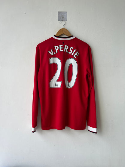 (M) Manchester United 2014-15 Home Long Sleeve Shirt v. Persie #20