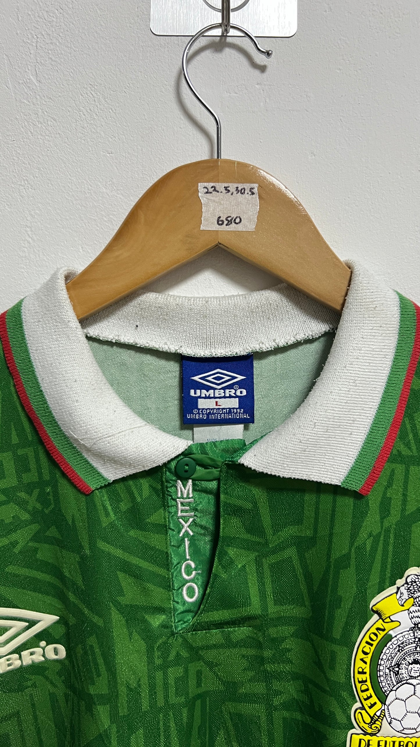 Mexico 1993-95 Home Shirt (L)