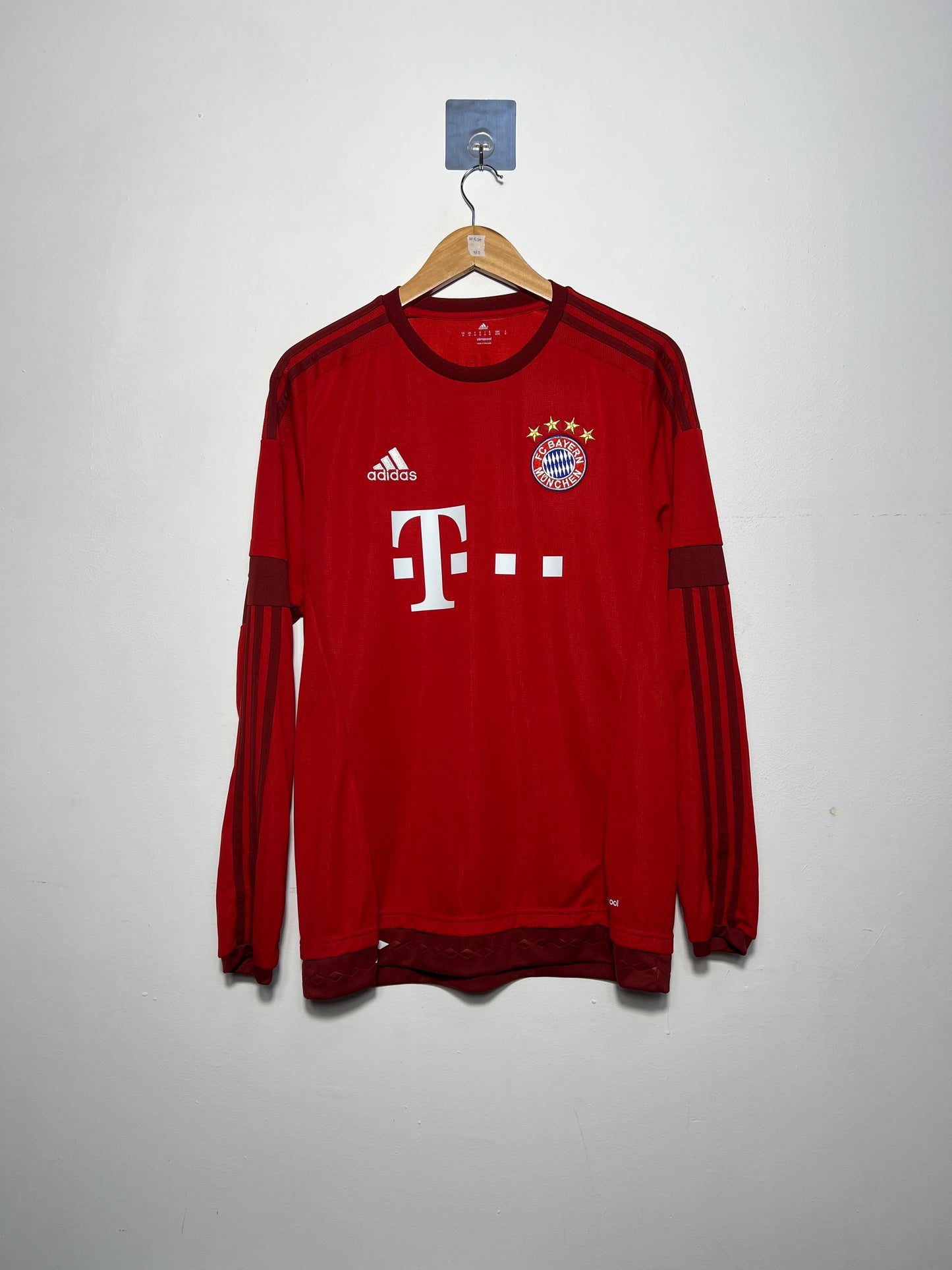 (M) Bayern Munich 2015-16 Home Long Sleeve Shirt Muller #25