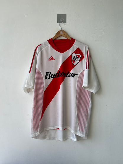 (XL) River Plate 2002-04 Home Player Version Shirt