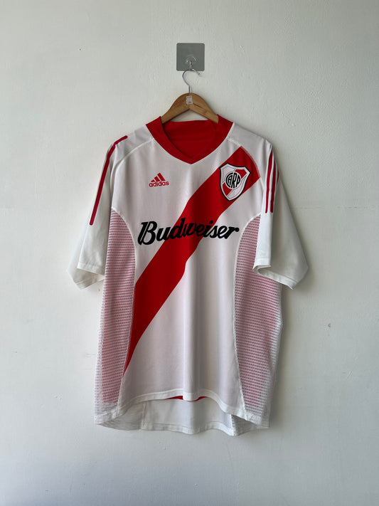(XL) River Plate 2002-04 Home Player Version Shirt
