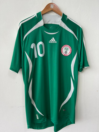 (L) Nigeria 2006-07 Home Shirt Okocha #10