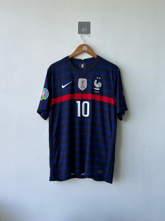(L) France 2020-21 Home Shirt Mbappe #10