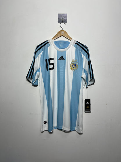 (M) Argentina 2007-09 Home Shirt Messi #15 (NEW)