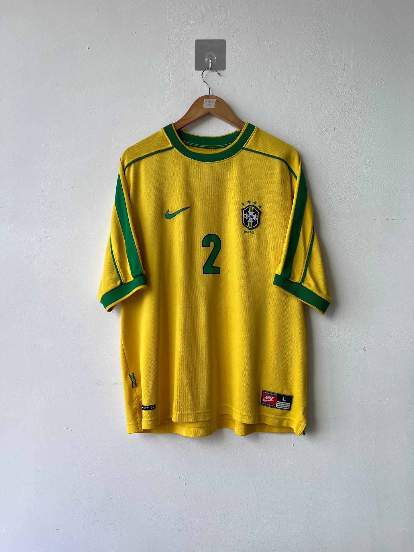 (L) Brazil 1998-00 Home Shirt Ronaldo #9