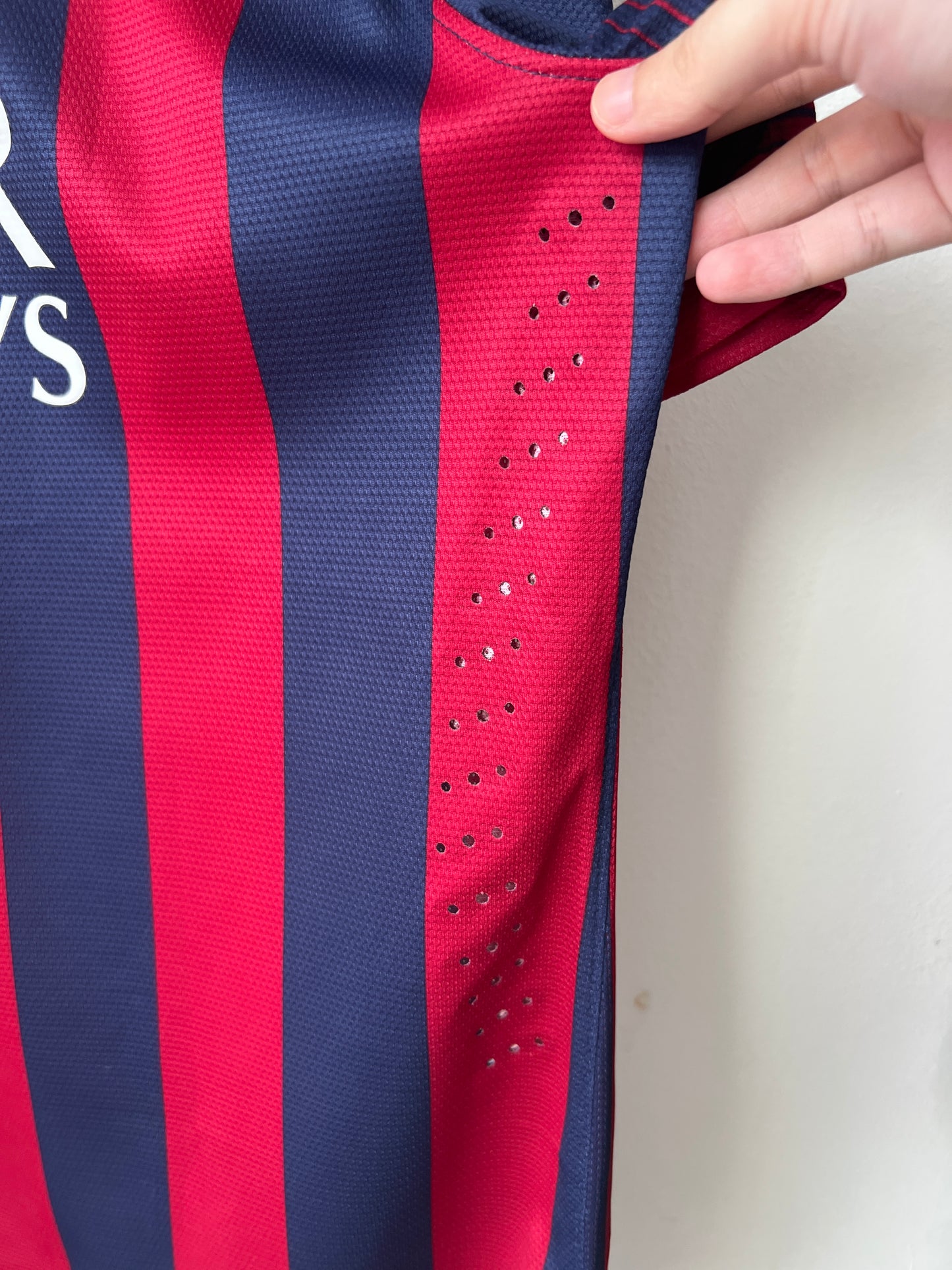(XL) Barcelona 2013-14 Home Player Version Shirt Messi #10