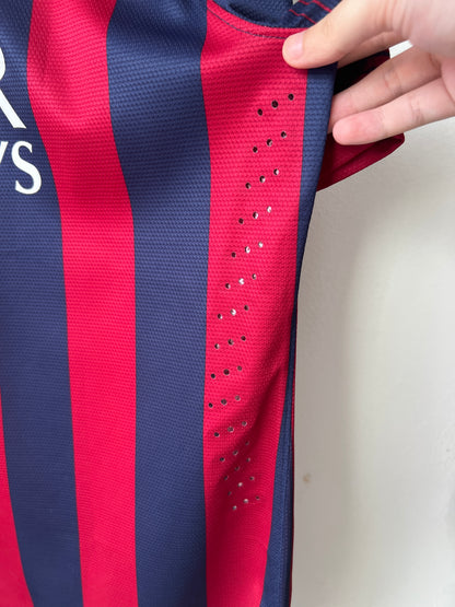(XL) Barcelona 2013-14 Home Player Version Shirt Messi #10