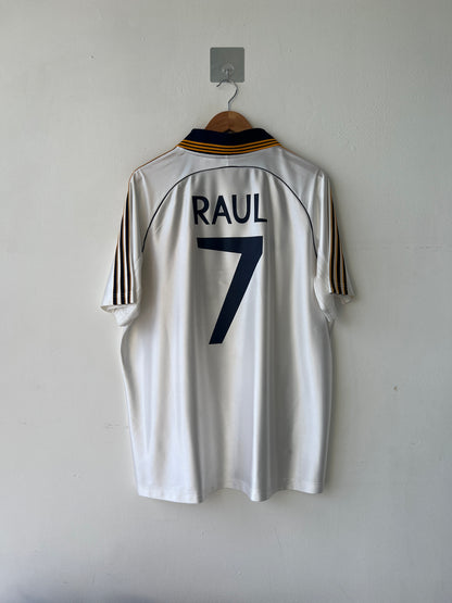 Real Madrid 1999-00 Reissue Home Shirt Raul #7