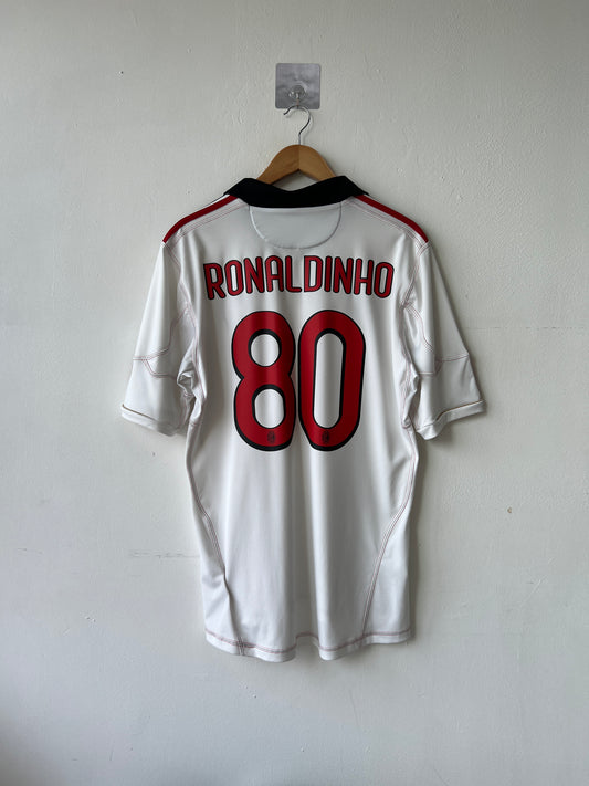 (L) AC Milan 2010-11 Away Shirt Ronaldinho #80