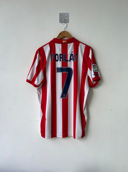 (L) Atletico Madrid 2009-10 Home Shirt Forlan #7