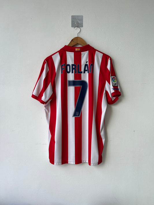 (L) Atletico Madrid 2009-10 Home Shirt Forlan #7