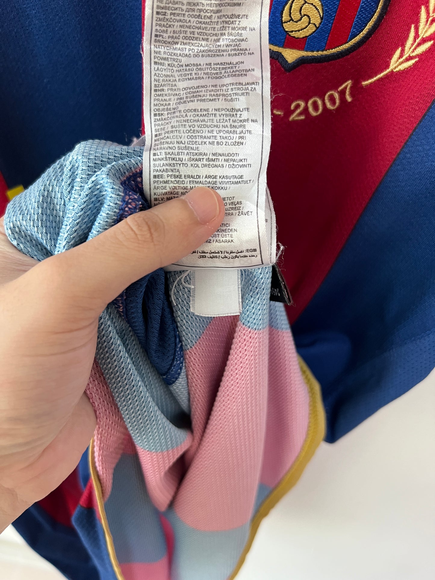 (L) Barcelona 2007-08 Home Shirt Messi #19