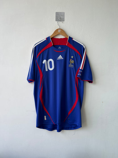 (L) France 2006-07 Home Shirt Zidane #10