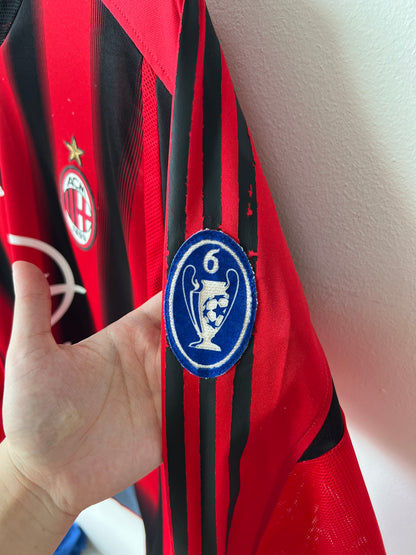 (M) AC Milan 2004-05 Home Long Sleeve Shirt Kaka #22