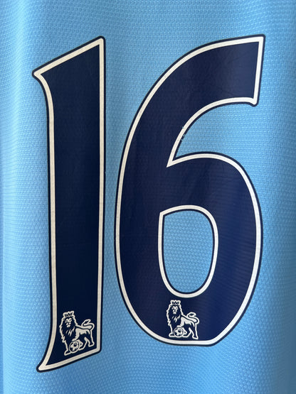 (M) Manchester City 2013-14 Home Shirt Kun Aguero #10