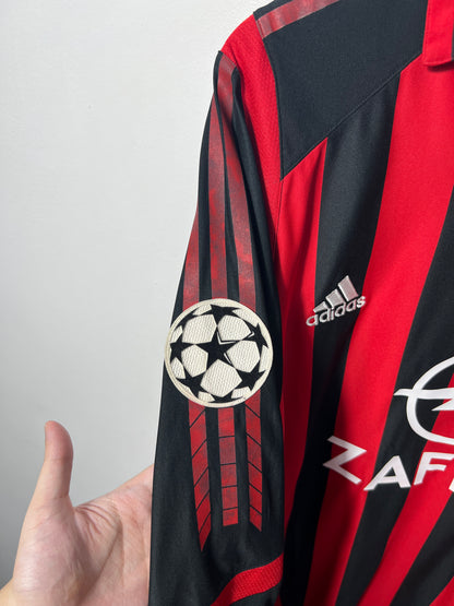 (M) AC Milan 2005-06 Home Long Sleeve Shirt Maldini #3